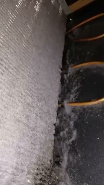 Refrigeration repair footage, on site